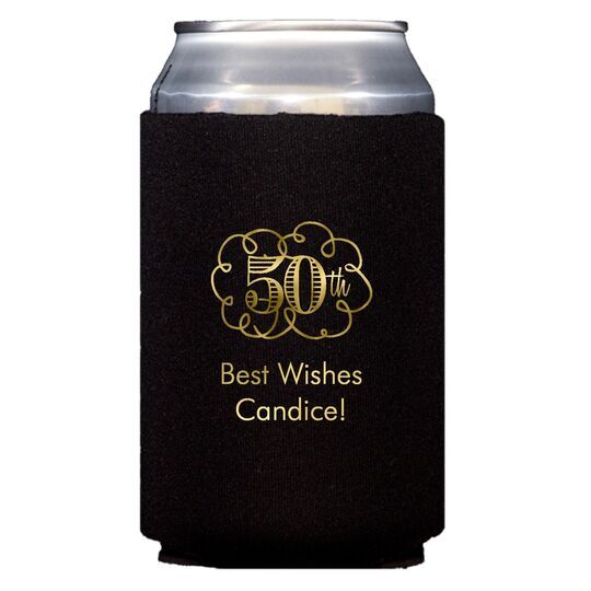 Fun Anniversary Scroll Collapsible Koozies